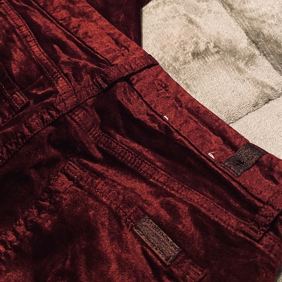 7 For All Mankind Red Velvet Ankle Skinny Jean - Picture 3 of 4